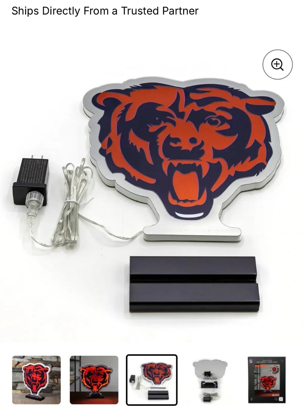 Chicago Bears LED Infinity Logo Light